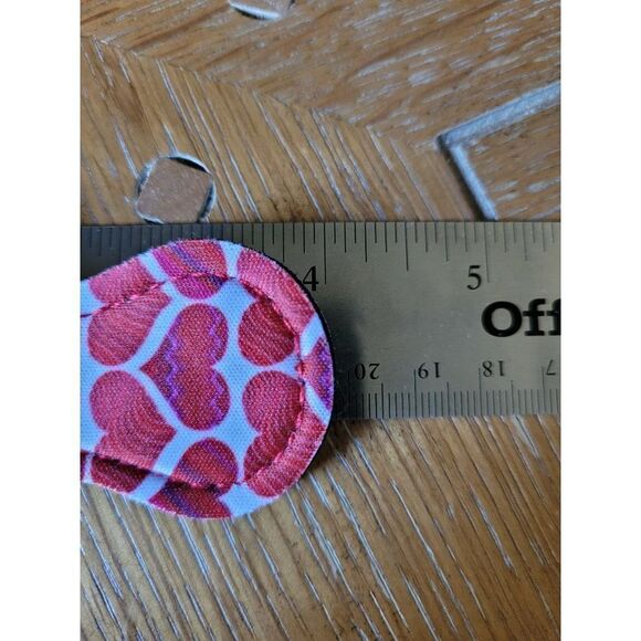 NEW Heart Neoprene Chapstick Holder Key Chain and chapstick - Picture 3 of 3